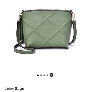 Mellow World Vira Quilted Crossbody Bag, Sage